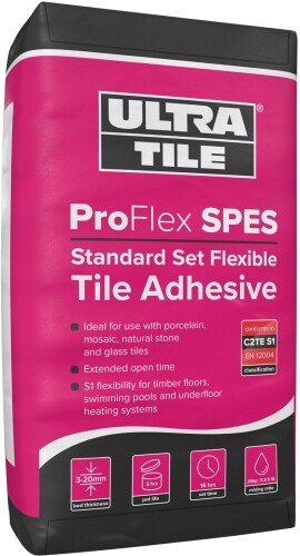 Ultra Standard Set Tile Adhesive 20kg Grey - Wall & Floor