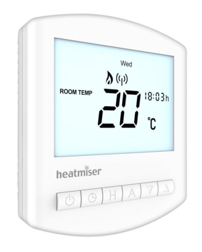 Heatmiser Slimline RF Wireless Programmable Thermostat - UFH