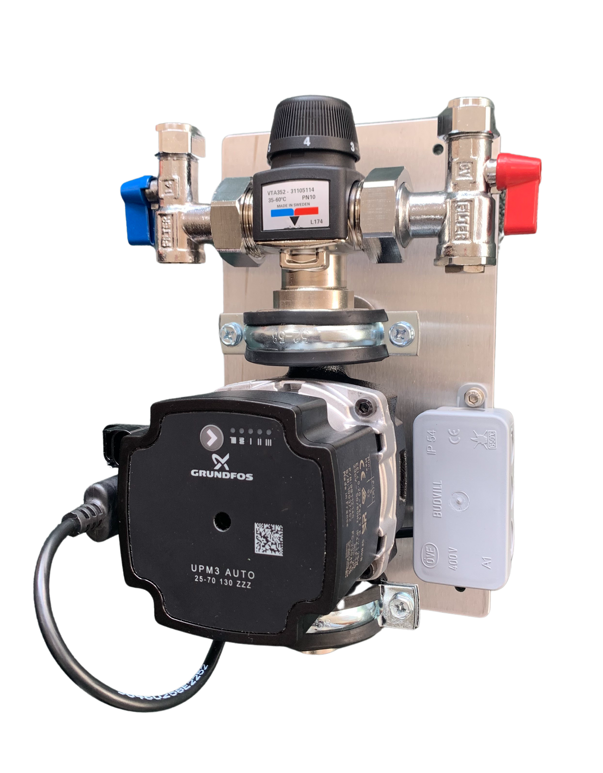 ExpressUFH Pre-Assembled Single Zone Pump & Temperature Control Unit - Including Grundfos UPM3 Auto p