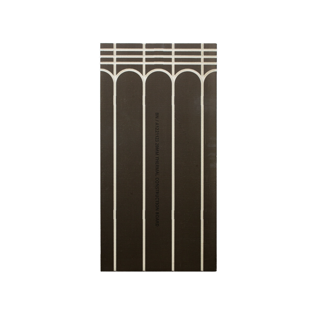 ExpressDeck Floor Routed XPS Insulation Board with reinforced cement layer 12mm pipe 100mm centres