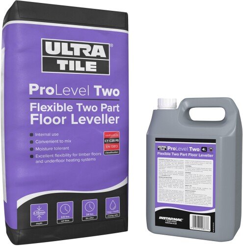 Ultra Two Part Levelling Compound 20kg + 4L Latex - Floor Leveller